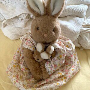 Momma Bunny with Baby Bunnies Plush